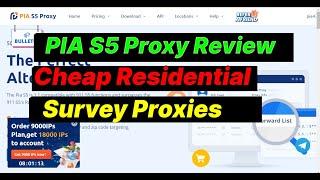 PIA S5 Residential Proxy Review || 911 Alternative || CheapProxy