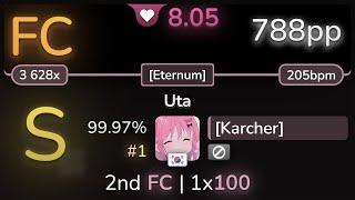 8.0⭐ [Karcher] | Imperial Circus Dead Decadence - Uta [Eternum] 99.97% (#1 788pp FC) - osu!