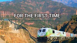 Indian Railways Passing through the world Highest Railway Bridge | Chenab bridge