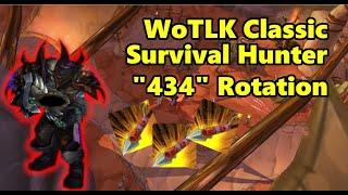 WoTLK Classic | Survival Hunter Explosive Shot 434 Rotation