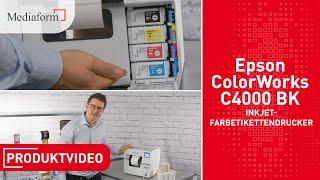 Epson ColorWorks C4000 BK – Inkjet-Farbetikettendrucker | Mediaform-Produktvorstellung