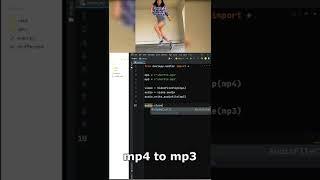 Convert mp4 to mp3 using Python. Python Tips and Tricks