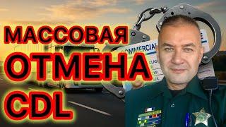 Массовые аннулирования прав CDL. Криминальные школы. Расследования в 2 штатах - 48 на очереди.