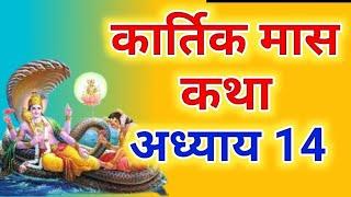 कार्तिक मास कथा - अध्याय 14 || Kartik Maas Ki Katha Day14 || kartik mahatmya adhyay 14