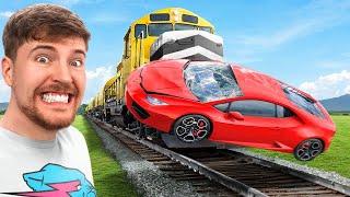 Poyezdni to'xtat, Lamborgini-ni yutib ol! - @MrBeast O'zbekcha