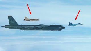 Terrifying: Russian MiG-29 and MiG-31 INTERCEPT US B-52 Bomber - Then THIS Happened!