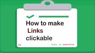 How to make links clickable in block of text using php