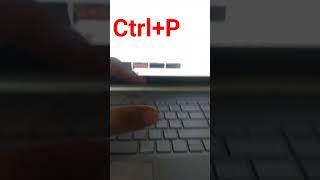 keyboard shortcut to print #shorts #youtubeshorts #shortcutkeysofcomputer