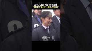 조국, ‘대파 격파’ 이수정에 “잘~하고 계신다! 박수 드리자” #shorts #조국 #오마이tv