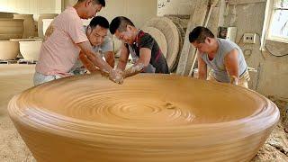 Hypnotic Way They Produce Largest Clay Pottery in China