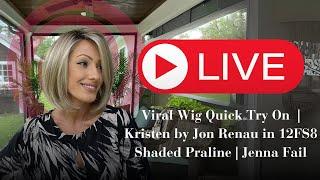 Preview of the Viral Bob Wig | Kristen by Jon Renau in 12FS8 Shaded Praline | Jenna Fail