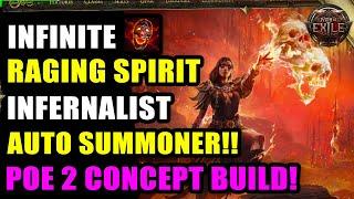 AUTO TRIGGER Raging Spirit Summoner POE2 Build | Path Of Exile 2 Theory Crafting