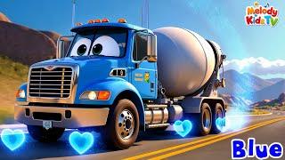 Mix It Up! The Colorful Mixer Truck Song + More Nursery Rhymes & Kids Songs - Melody Kids Tv