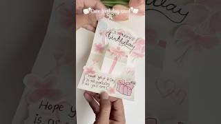 DIY Beautiful Birthday card#birthdaycardTUTORIAL #birthday #diy #cute #pinterest
