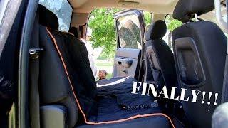 Pet Hair Solution!! IBuddy Dog Seat Cover and Seat Belts!!