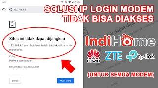 Solusi Gagal Mengakses 192.168.1.1 || Situs Tidak Dapat Dijangkau