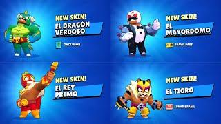 ALL EL PRIMO SKINS UNLOCK ANIMATION | Brawl Stars