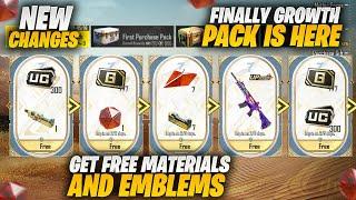 Finally Growth Pack Is Here | The Fool M416 | New Changes | Get Free Materials And Emblems | Pubgm