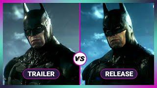 Batman Arkham Knight - Trailer vs Release - Graphics Comparison