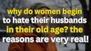 Why do women start to dislike their husbands as they get older? The reason is very practical.