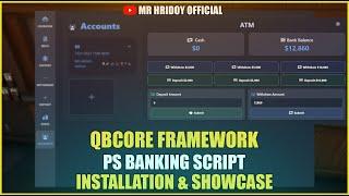 [QBCore / ESX] PS Banking Script | Fivem Free Script | Installation & Showcase 2024