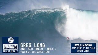 Greg Long at Jaws 1 - 2017 Billabong Ride of the Year Entry - WSL Big Wave Awards