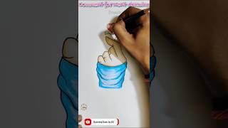 kpop hand heart drawing |bts drawing | bts hand heart drawing | finger heart #drawing #shorts #bts