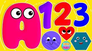 ABC & 123  Learning Videos For Preschool | ABC And One Two Three | ABC Phonics Song