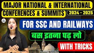  Top Conferences & Summits 2024-25 | Important Current Affairs | Radhika Ma'am | #ssccgl2025 #rrb