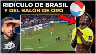 RIDÍCULO de VINICIUS con BRASIL ¡FALLA un PENALTI y LLORAN en el CHIRINGUITO!