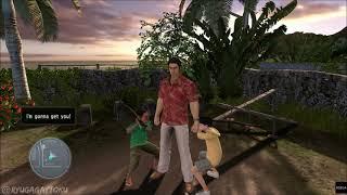 kiryu kazuma getting bonked, cartoon funny sound
