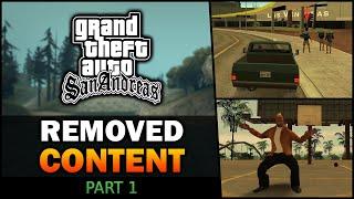 GTA SA - Removed Content [Part 1] - Feat. BadgerGoodger