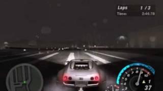 NFS underground 2: 720km/h Bugatti vs Plane