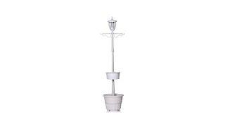 HGTV HOME SolarPowered Lamp Post Light w/Planter Base