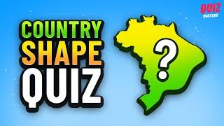 Can you guess the country shape? Country shape quiz!