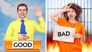 GOOD STUDENT VS BAD STUDENT || Funny Situations! Types Of Students At School By 123 GO! Challenge