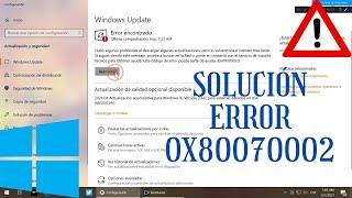 Solucionar Error 0x80070002 - Reparar actualizaciones de Windows Update 2021