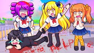 The Squad Goes To YANDERE SCHOOL In Roblox…