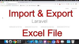 Import and export data in Laravel || maatwebsite || Laravel tutorial for beginners