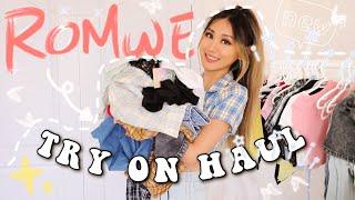 HUGE ROMWE TRY ON HAUL | NEW IN affordable + trendy *discount code*