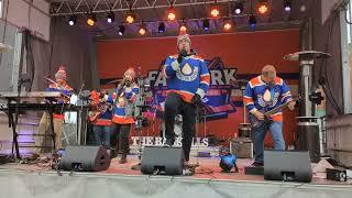 Barkels Oilers Band At FanPark in Ice District