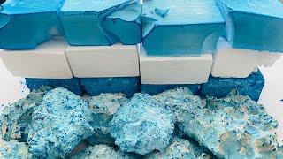 Blue Dyed Blocks | Fresh Blocks | Reforms | Gym Chalk ASMR