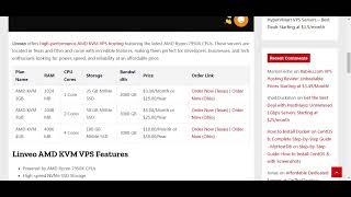 Exclusive AMD KVM VPS Deals from Linveo – Starting at Just $3.00/Month!