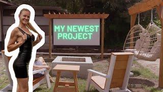 Outdoor Movie Theater - DIY woodworking