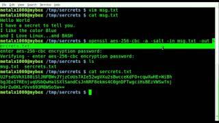 Encrypting Files with OpenSSL- BASH - Linux