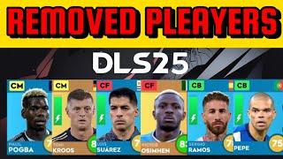 DLS 25 | PLEAYERS WHO WILL BE REMOVED FROM DREAM LEAGUE SOCCER 2025! #dls25 #new #dls #dls24