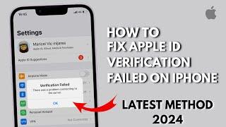 How To Fix Apple ID Verification Failed on iPhone (Latest Method 2024)