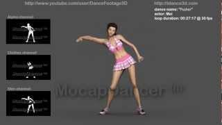PUSHER - 3D Dance motion capture Footage preview  |  animation loop video | by MocapDancer