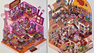 [ASMR]Use stickers to diy a fashion beauty shop and art museum~