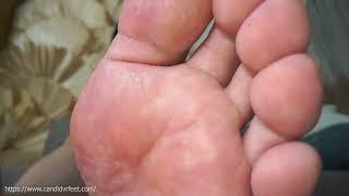 Journey into Ajiang's toe gaps Giantess feet Macro preview